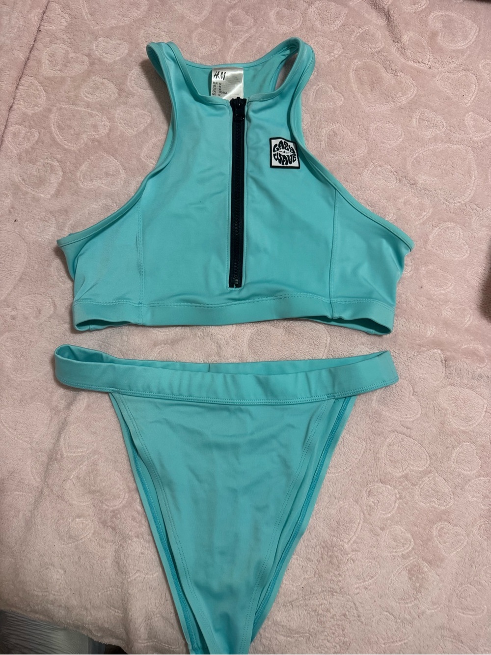 H&M Turquoise Zip-Front Set